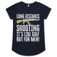 Long Distance Shooting AK47 (AS Colour Mali - Womens Scoop Neck T-Shirt)