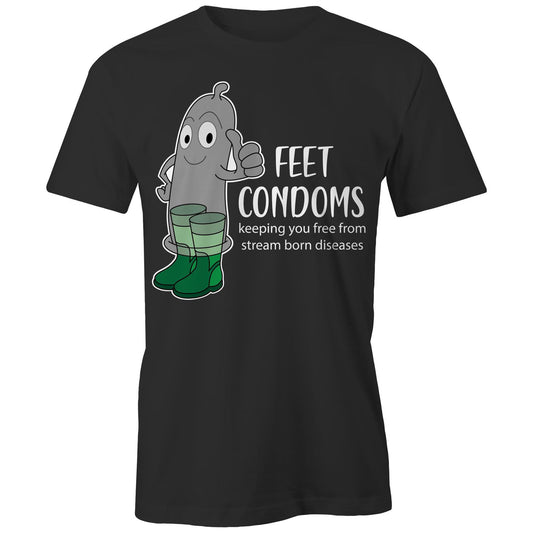 Feet Condoms (AS Colour - Classic Tee)