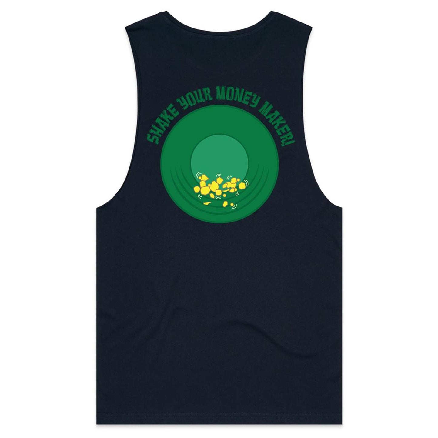 Shake your money maker (AS Colour Barnard - Mens Tank Top Tee) - DESIGN ON BACK ONLY