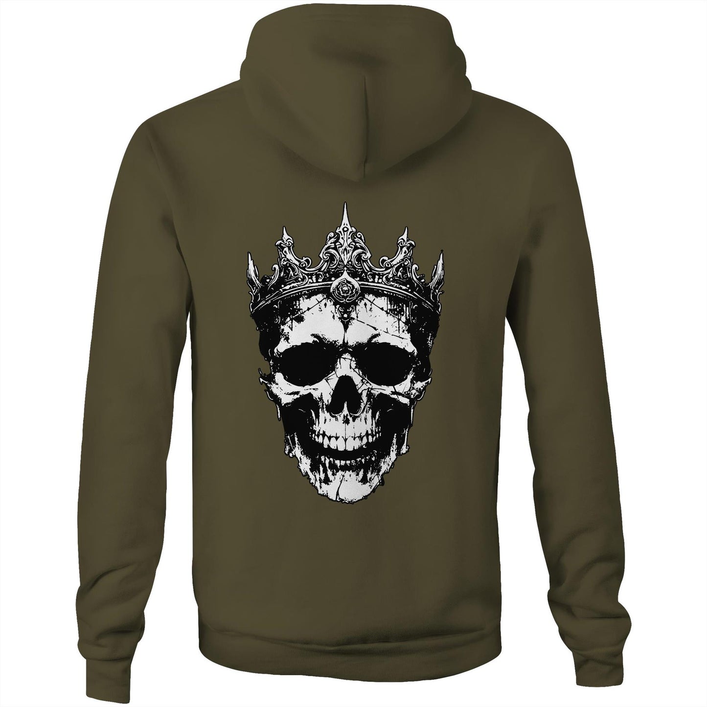 Dirt Empire - Skull with Crown (AS Colour Stencil - Pocket Hoodie Sweatshirt)