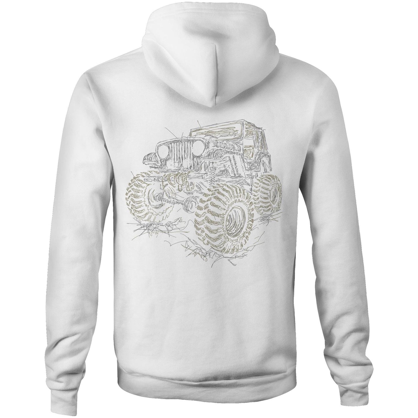 Dirt Empire - Scribble Truck (AS Colour Stencil - Pocket Hoodie Sweatshirt)