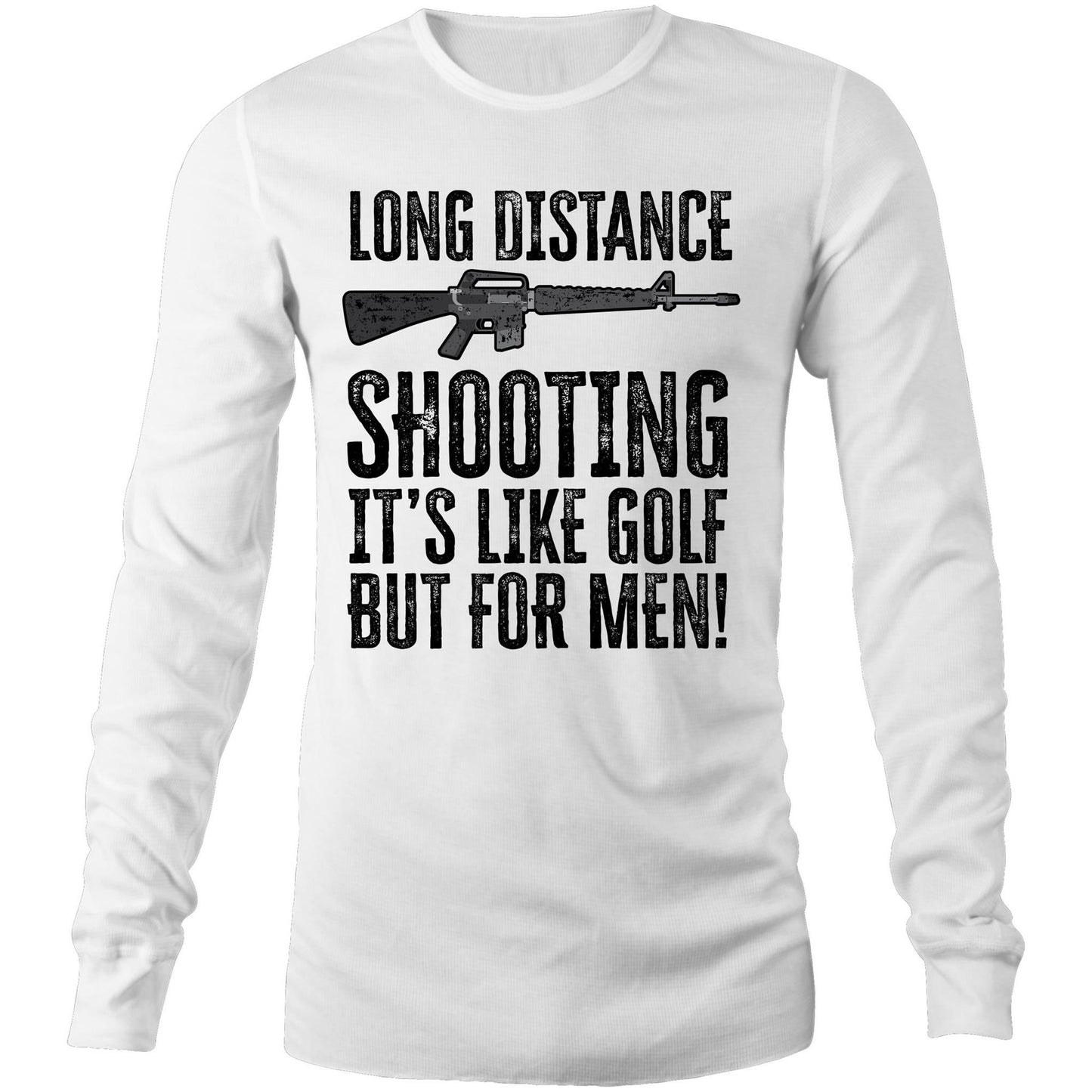 Long Distance Shooting AR15 (AS Colour Base - Mens Long Sleeve T-Shirt)