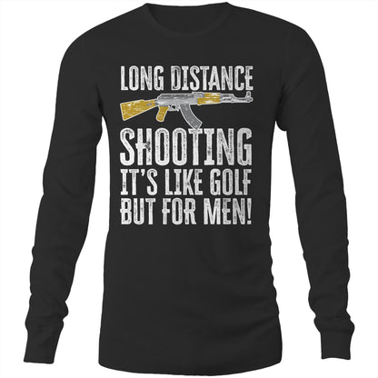 Long Distance Shooting AK47 (AS Colour Base - Mens Long Sleeve T-Shirt)