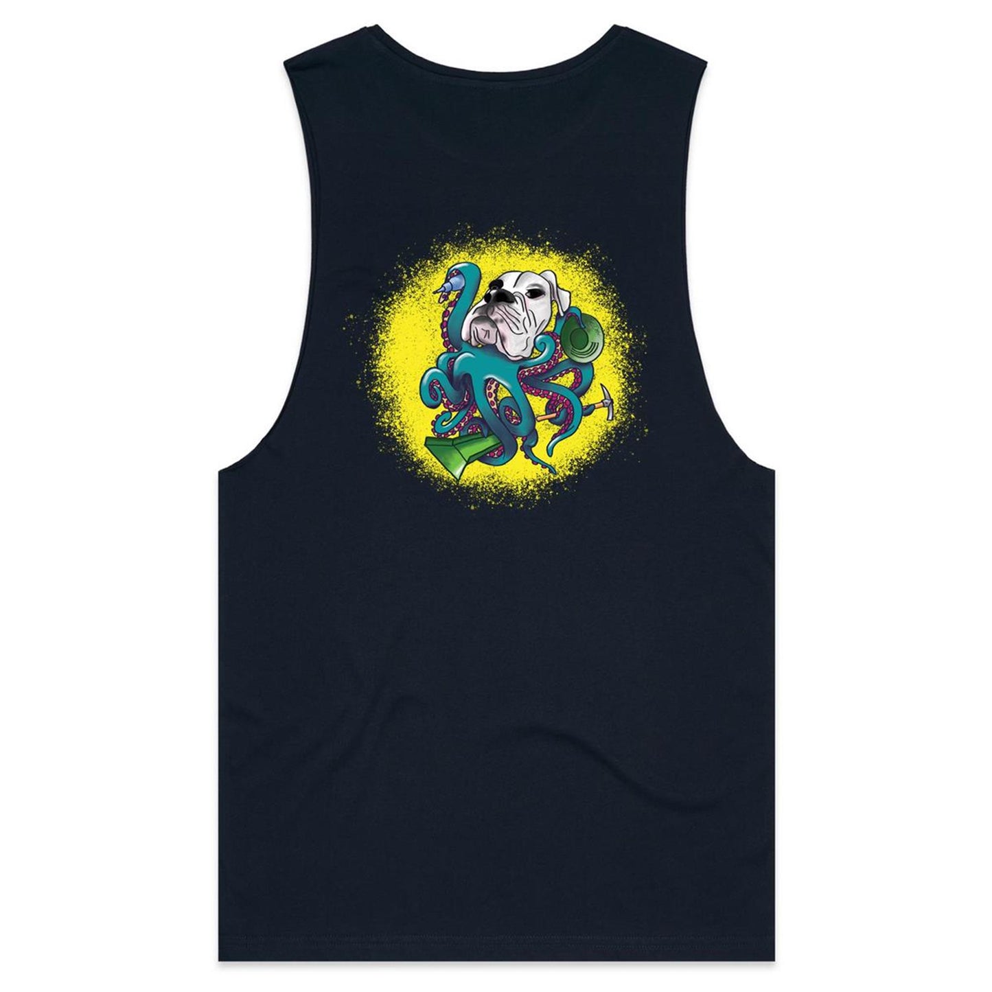 The Kraken (AS Colour Barnard - Mens Tank Top Tee) - DESIGN ON BACK ONLY