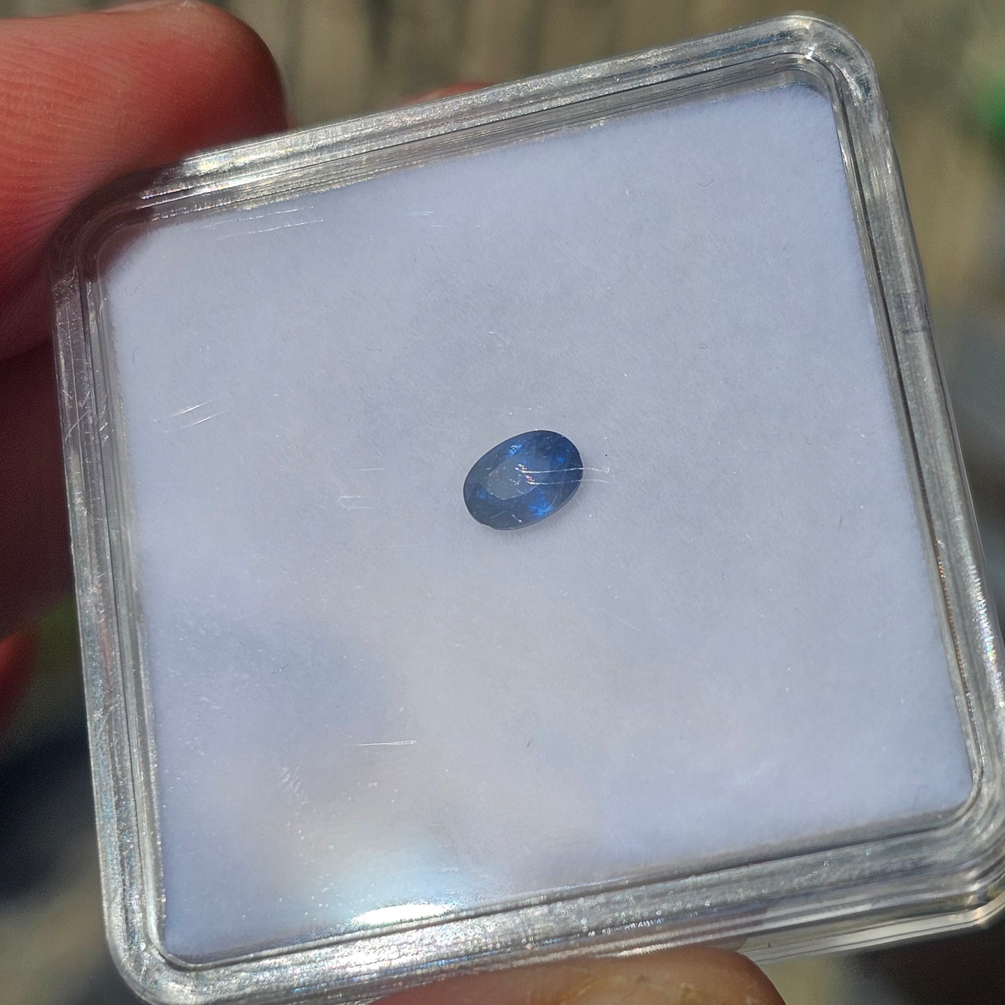 0.69ct Blue Oval Cut CQ Sapphire