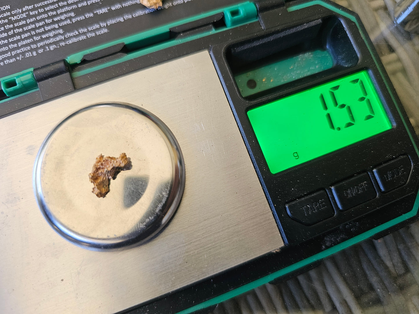 Reef Specimen Gold Nugget 1.54 Grams