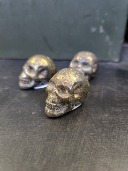 Pyrite skull