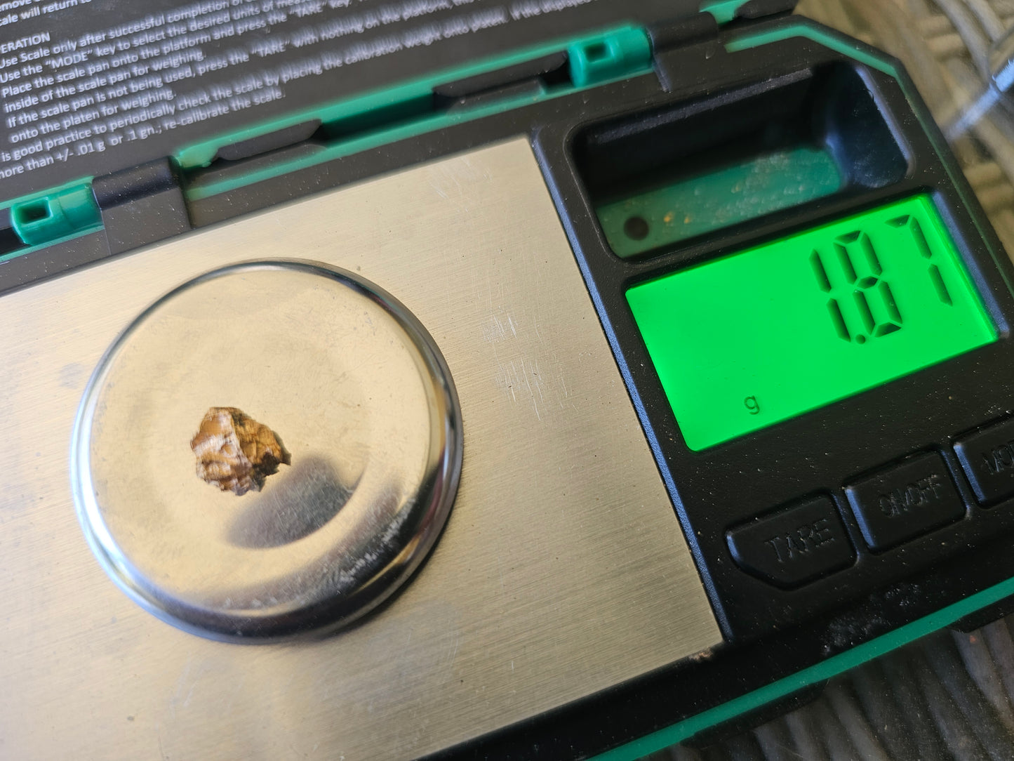 Reef Gold Nugget 1.87 Grams.