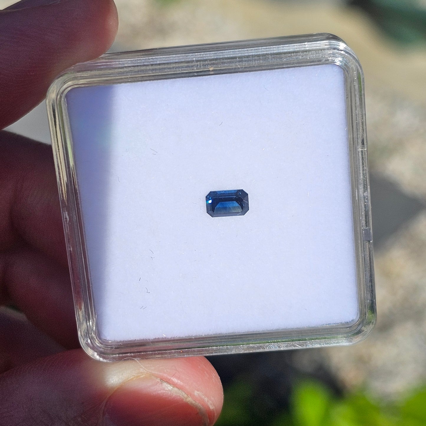 0.60ct Blue Emerald Cut CQ Sapphire