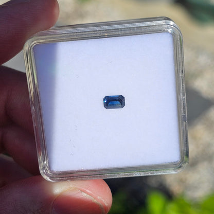 0.60ct Blue Emerald Cut CQ Sapphire