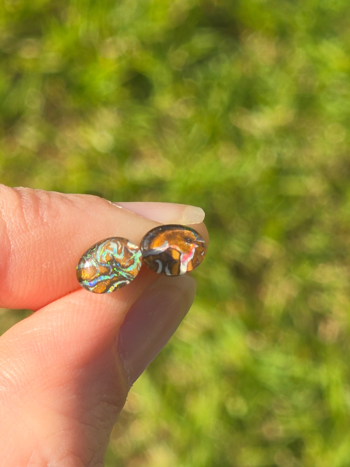 Opal earrings #Q