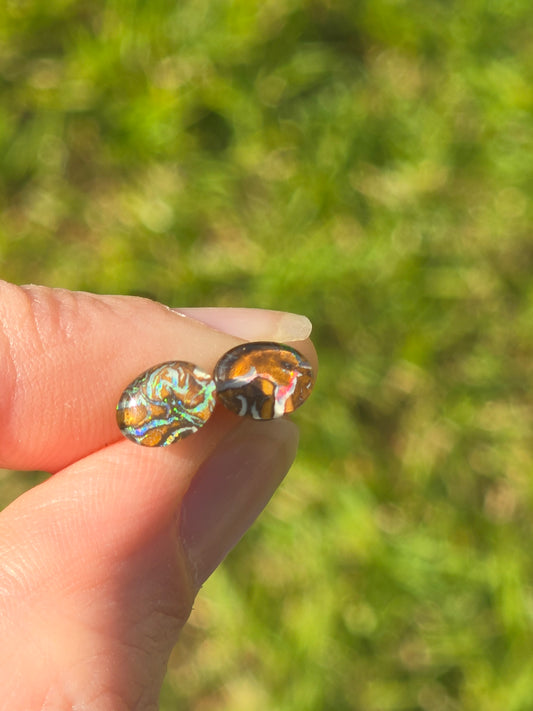 Opal earrings #Q