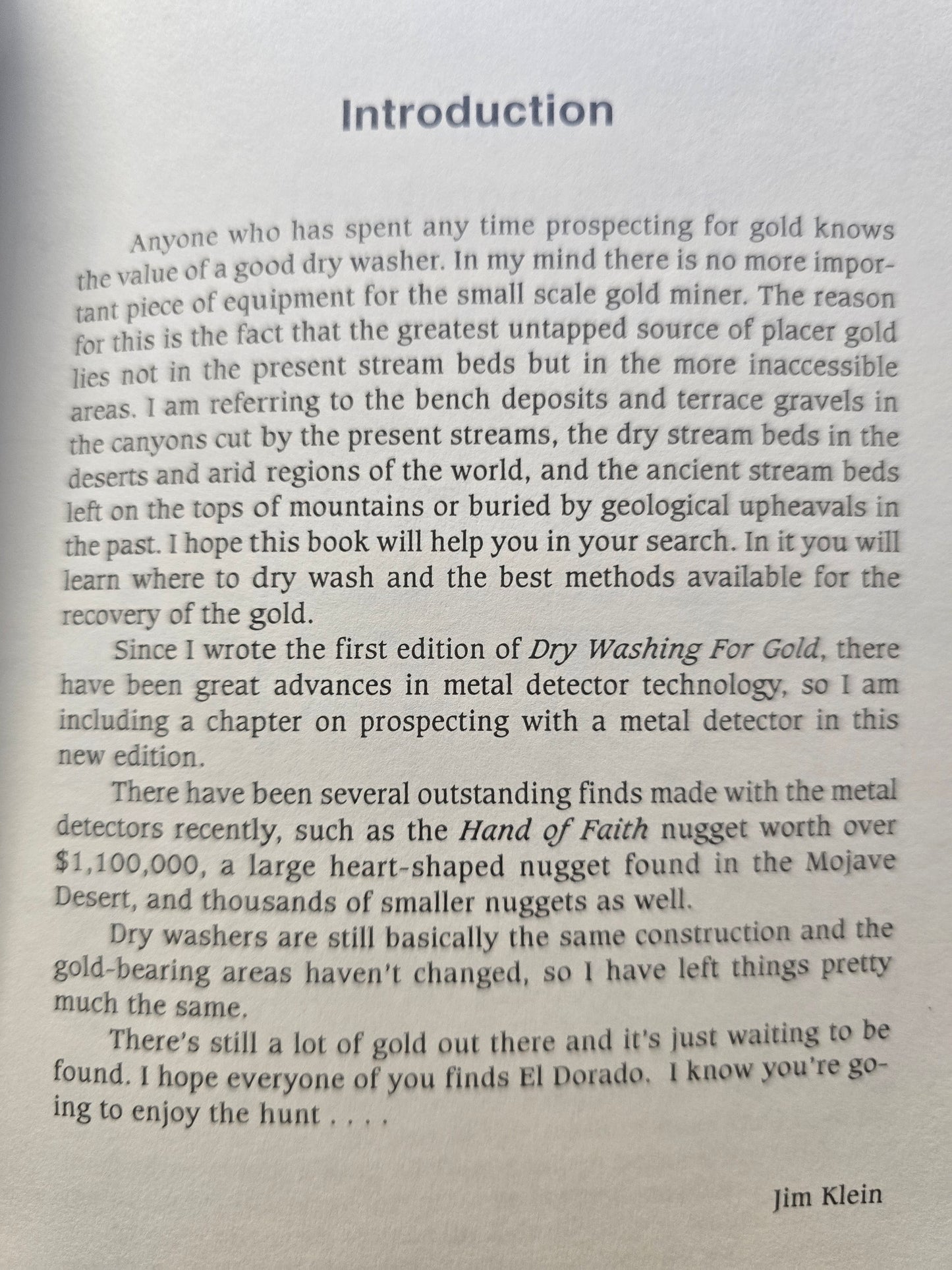 Dry Washing for Gold.