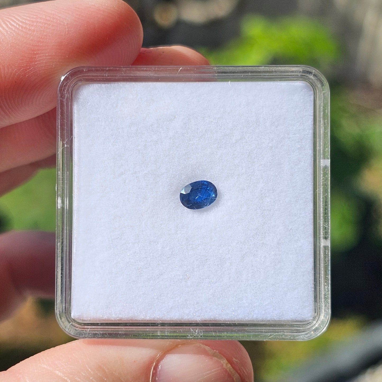 0.69ct Blue Oval Cut CQ Sapphire