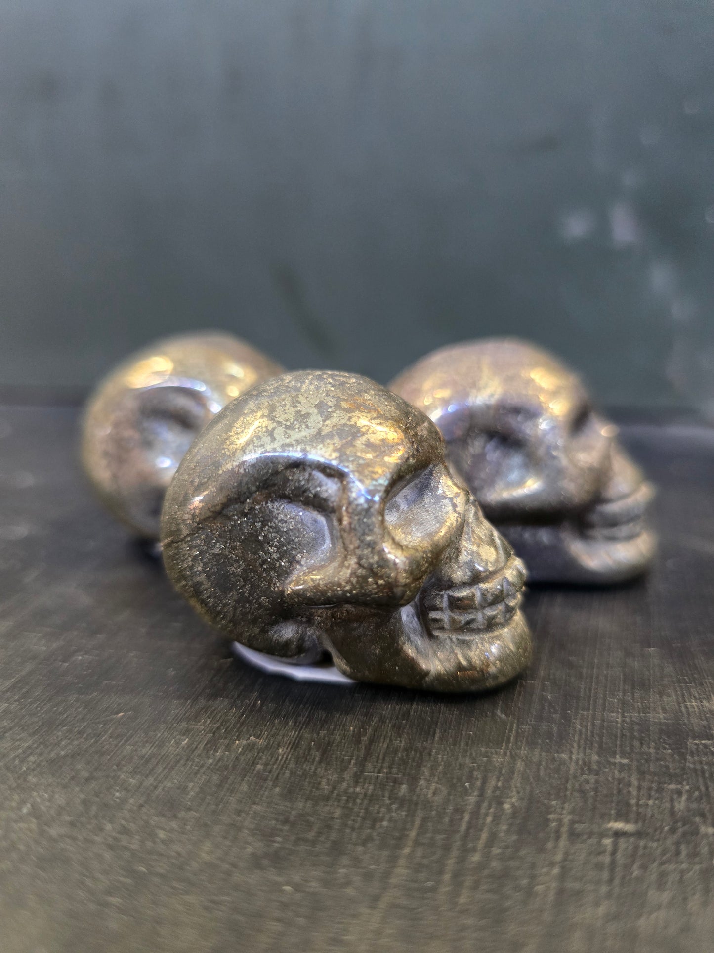 Pyrite skull