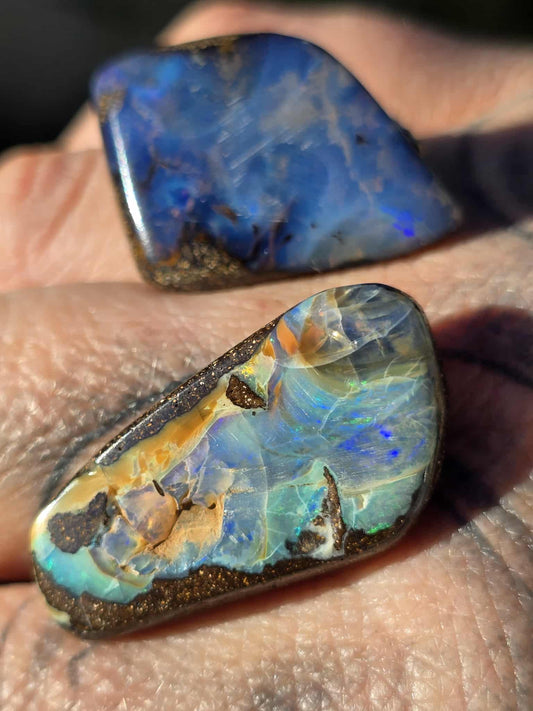 2 x Boulder Opal