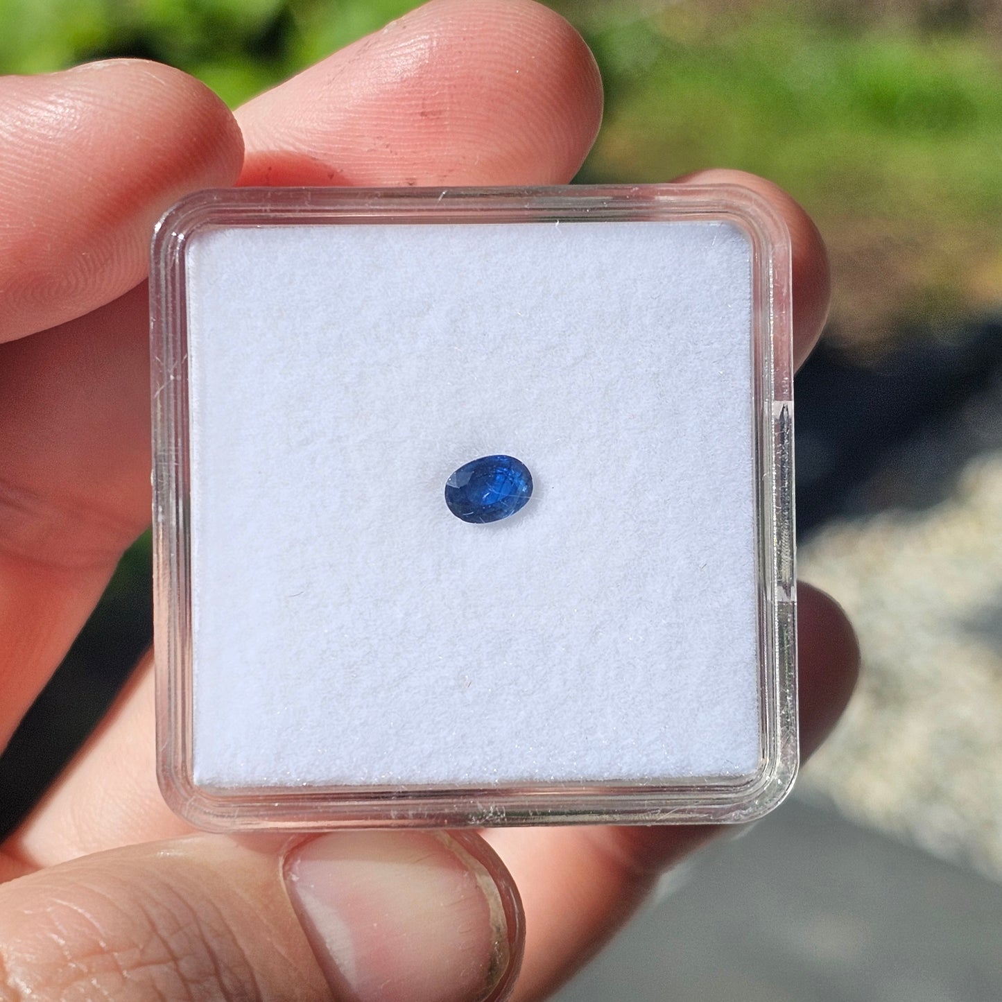 0.69ct Blue Oval Cut CQ Sapphire