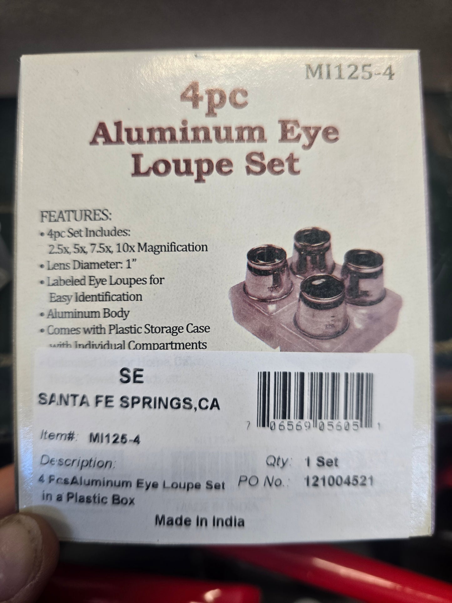 Jewlers loupe 4 set