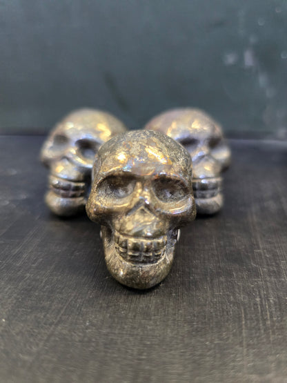 Pyrite skull