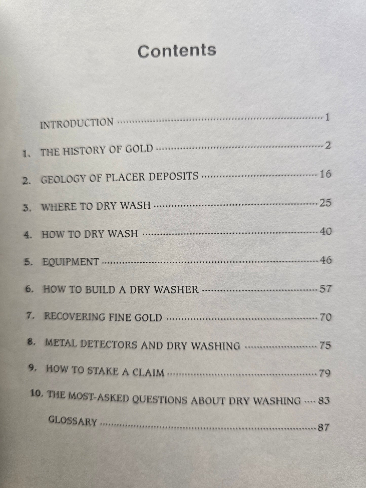Dry Washing for Gold.