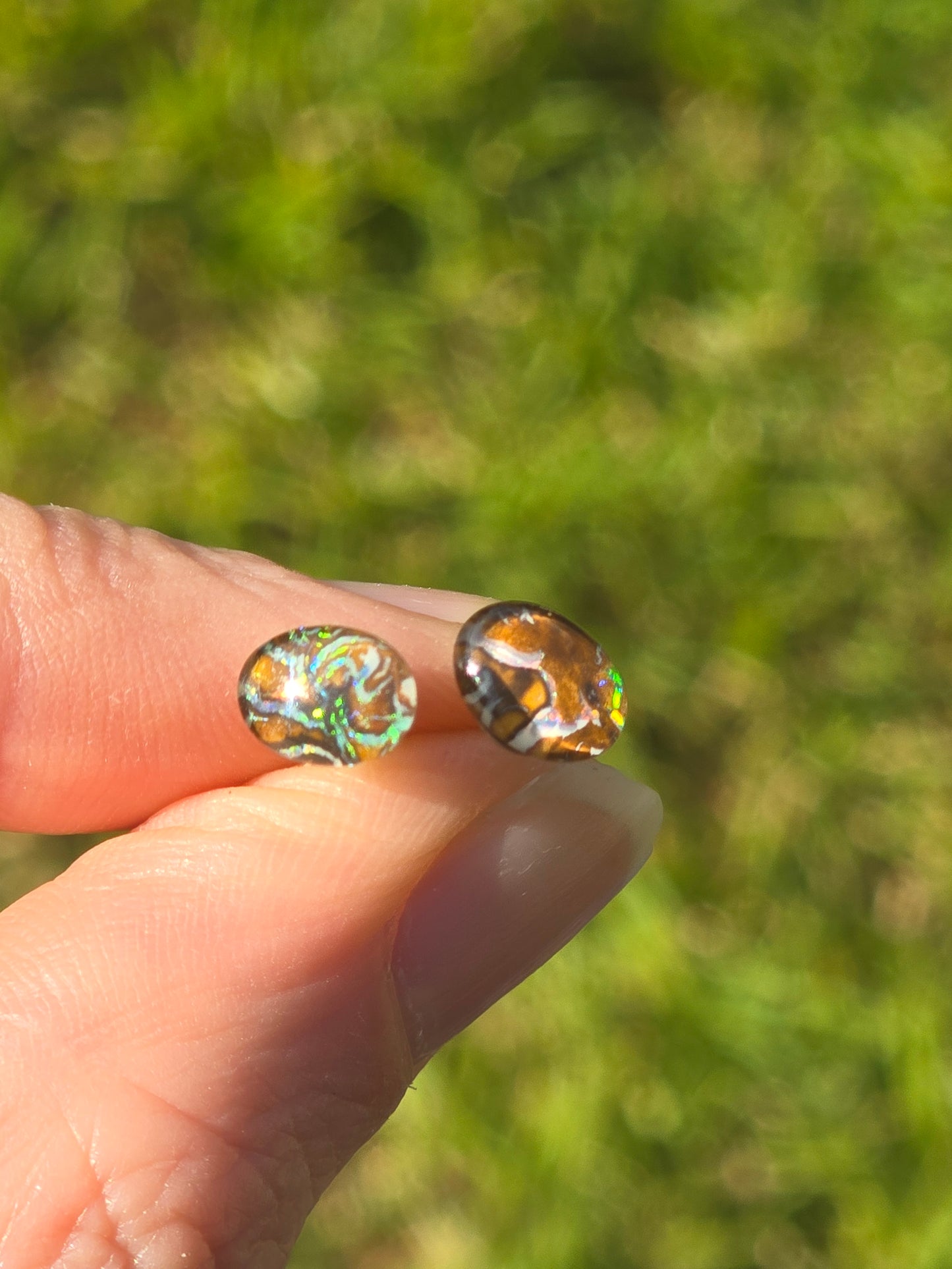 Opal earrings #Q