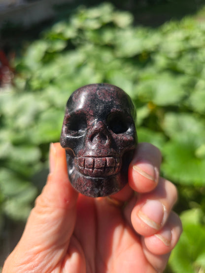 Garnet skulls