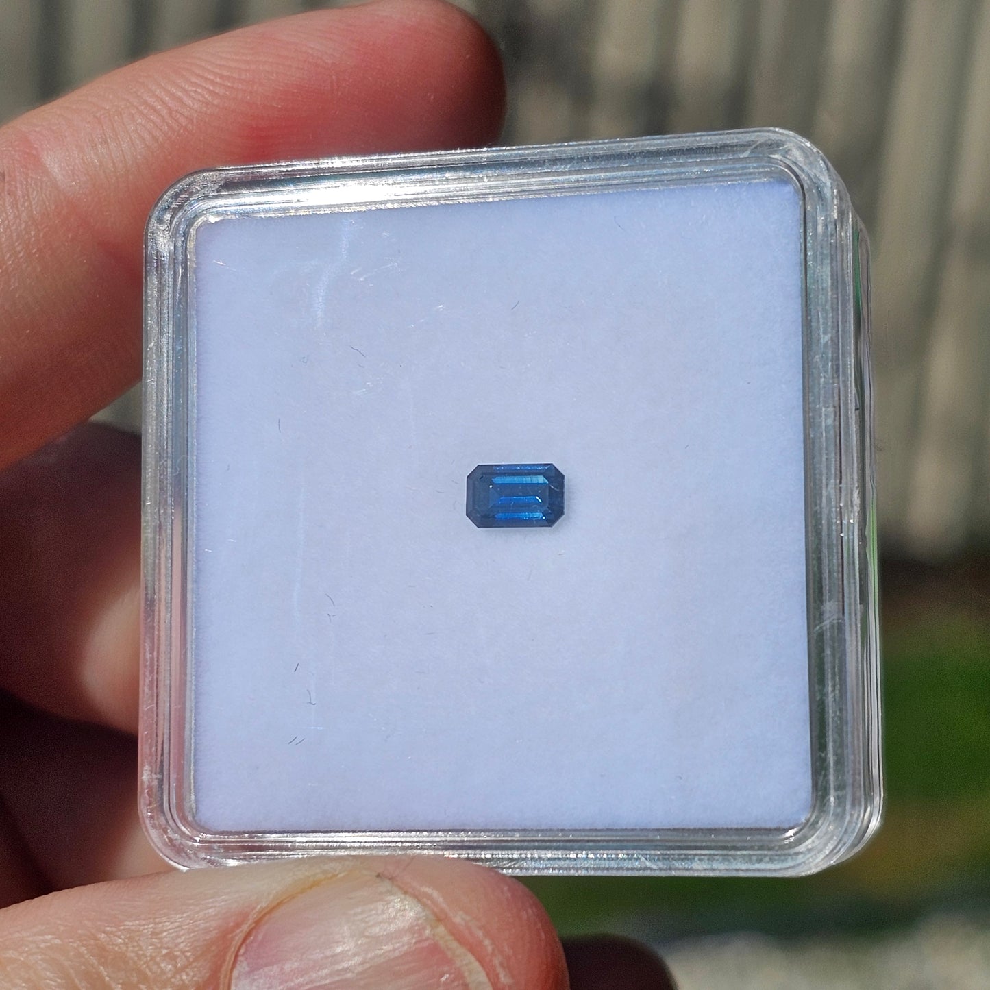 0.60ct Blue Emerald Cut CQ Sapphire