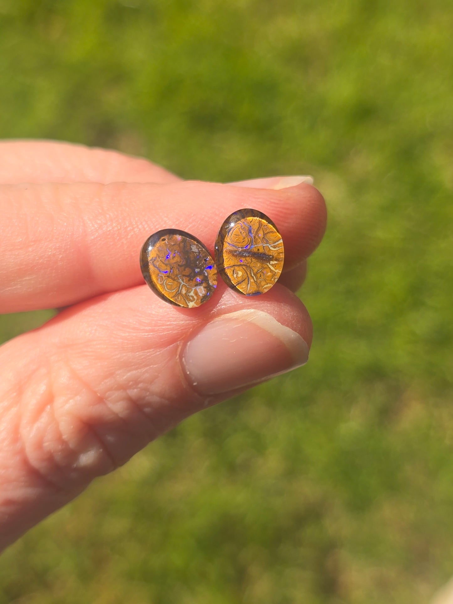 Boulder Opal earrings #M