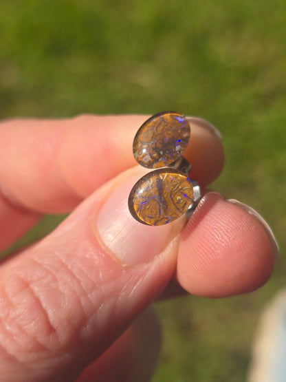 Boulder Opal earrings #M