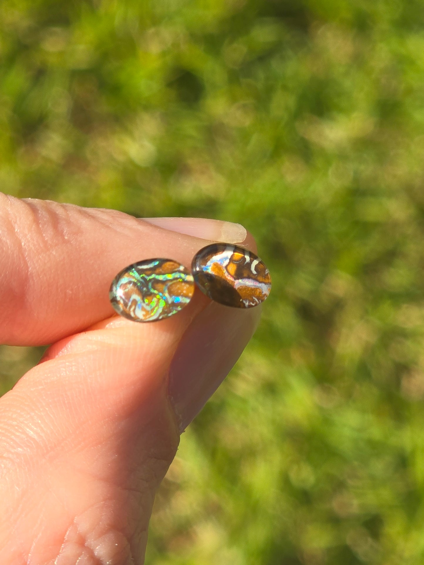 Opal earrings #Q