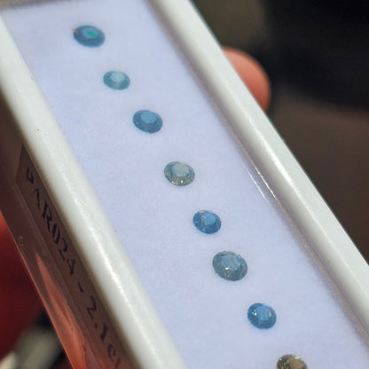 2.1ct Queensland "Tommahawk Creek" saphires