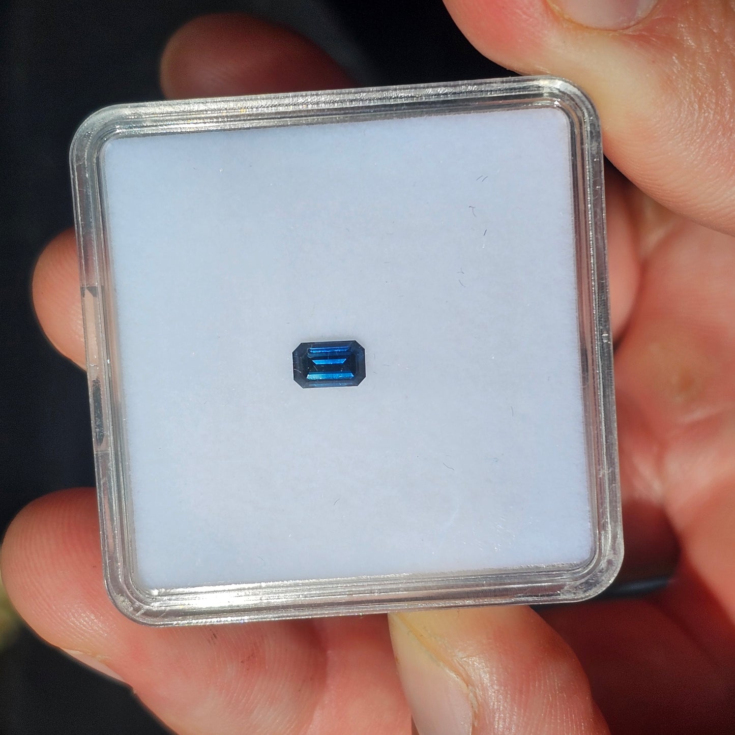 0.60ct Blue Emerald Cut CQ Sapphire