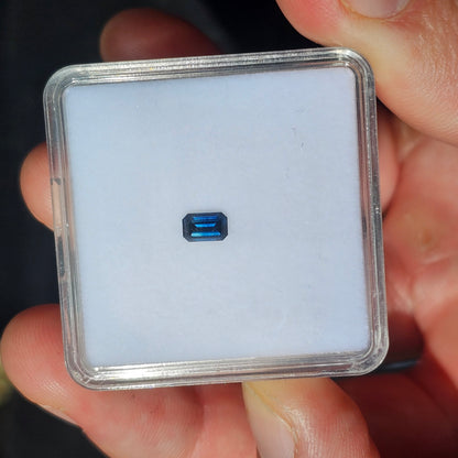 0.60ct Blue Emerald Cut CQ Sapphire