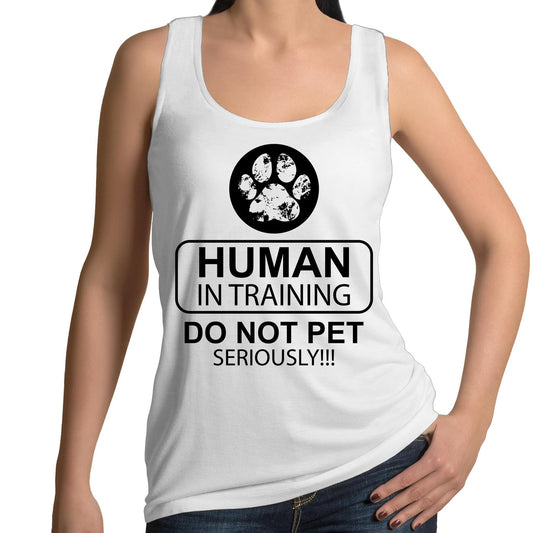 Human In Training - (AS Colour Tulip - Womens Singlet)