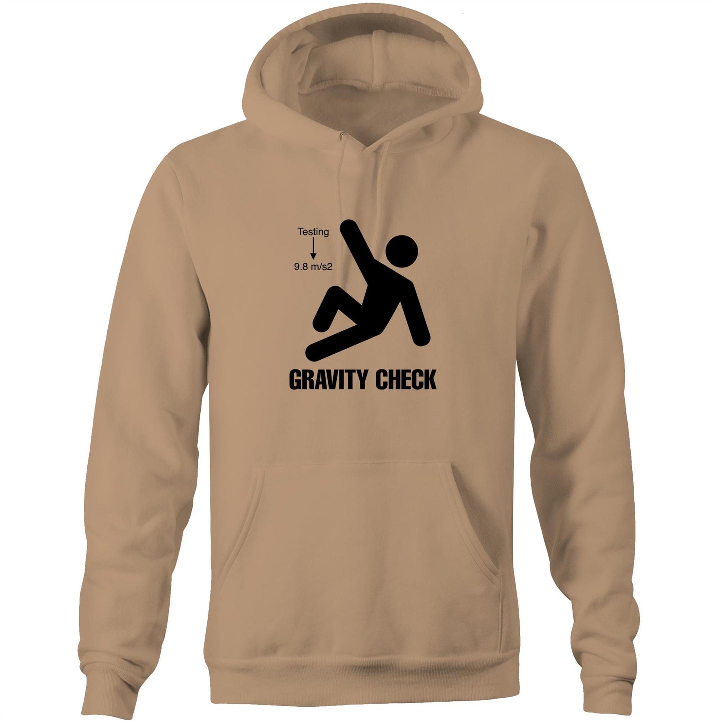 Gravity Check - (AS Colour Stencil - Pocket Hoodie Sweatshirt)