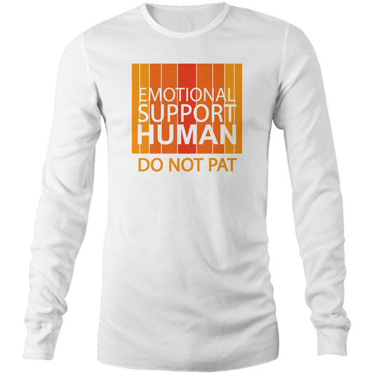 Emotional Support Human - Orange (AS Colour Base - Mens Long Sleeve T-Shirt)