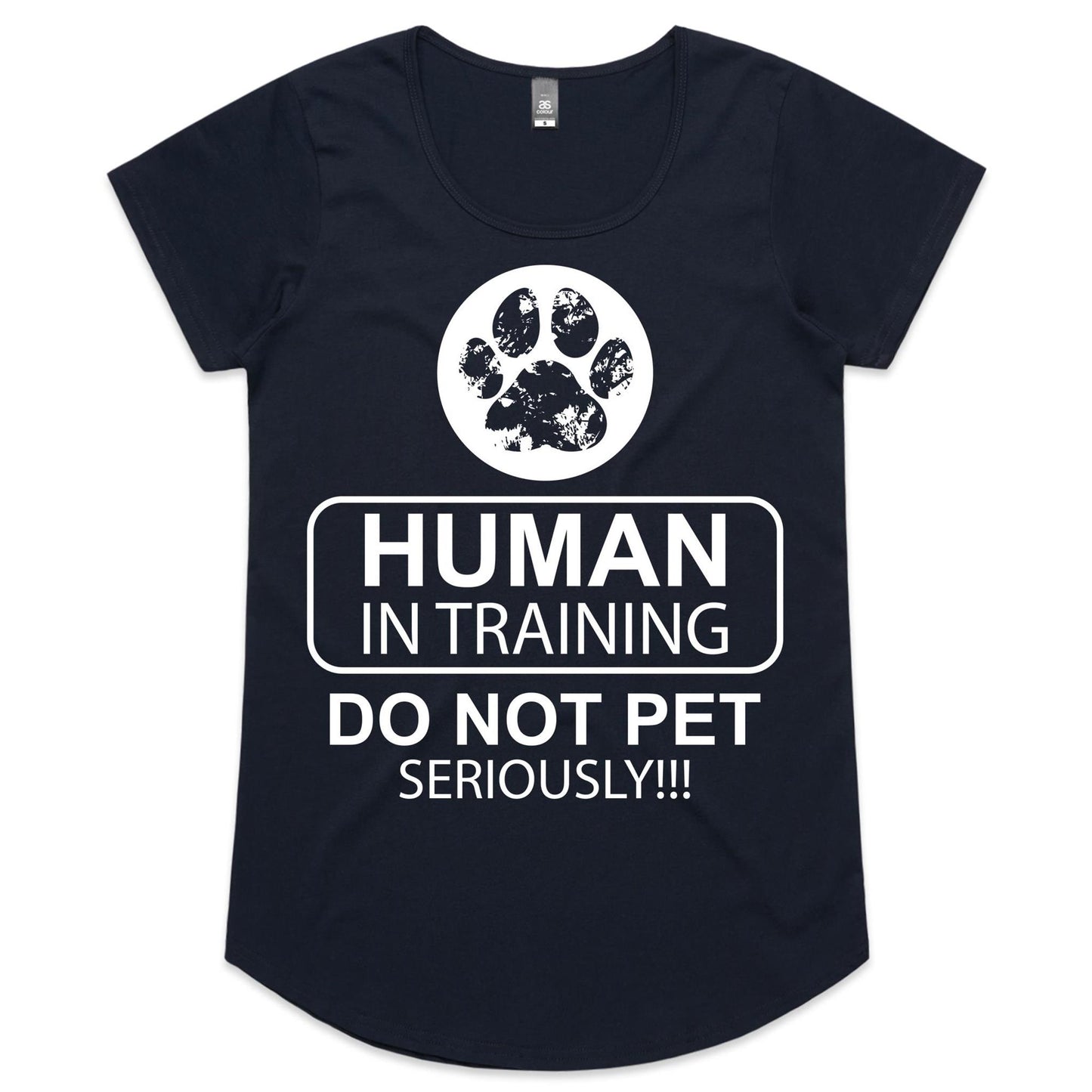 Human In Training - (AS Colour Mali - Womens Scoop Neck T-Shirt)