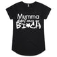 Mumma Didn't Raise No Bi*ch (AS Colour Mali - Womens Scoop Neck T-Shirt)