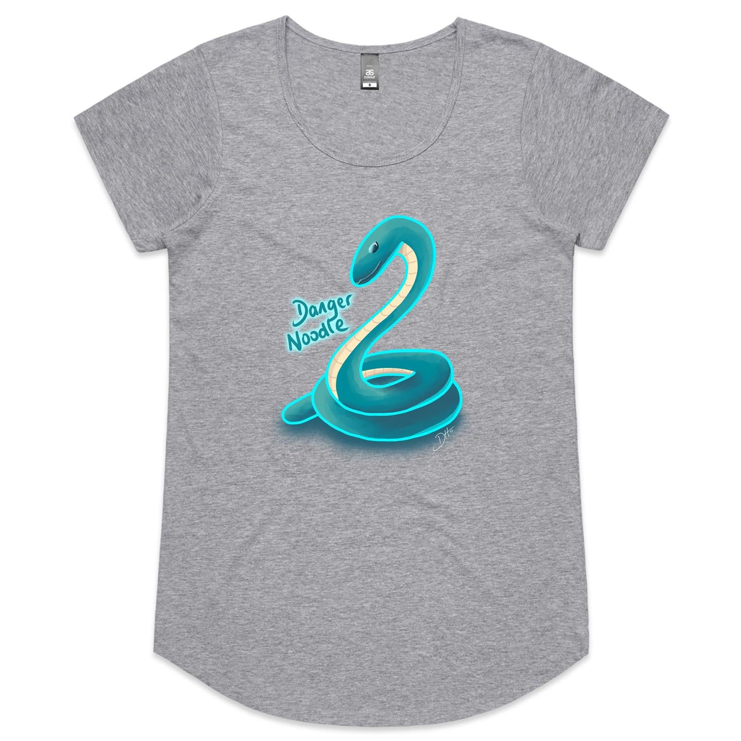 Danger Noodle (AS Colour Mali - Womens Scoop Neck T-Shirt)