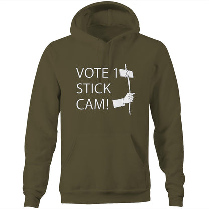 Stick Cam (AS Colour Stencil - Pocket Hoodie Sweatshirt)