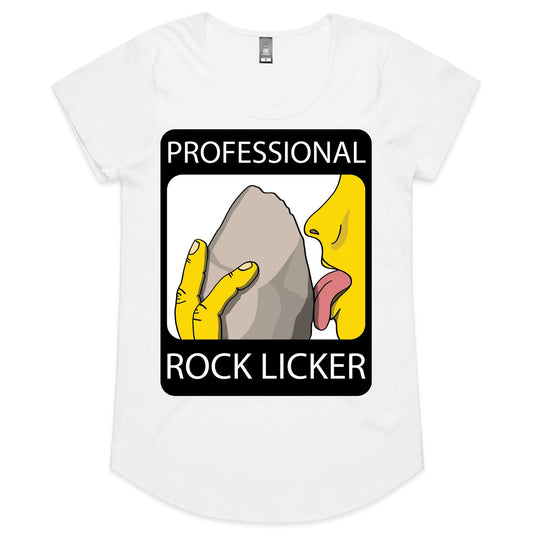 Professional Rock Licker (AS Colour Mali - Womens Scoop Neck T-Shirt)