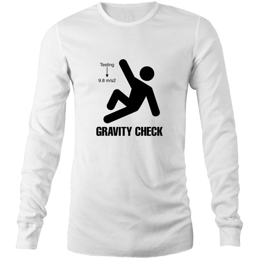 Gravity Check - (AS Colour Base - Mens Long Sleeve T-Shirt)