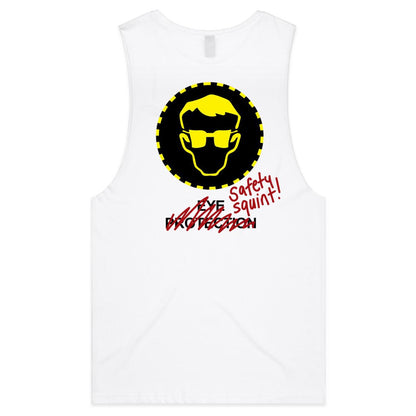 Safety Squint - (AS Colour Barnard - Mens Tank Top Tee) - DESIGN ONLY ON BACK