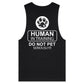 Human in training  (AS Colour Barnard - Mens Tank Top Tee) - DESIGN ON BACK ONLY