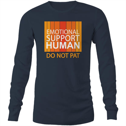 Emotional Support Human - Orange (AS Colour Base - Mens Long Sleeve T-Shirt)