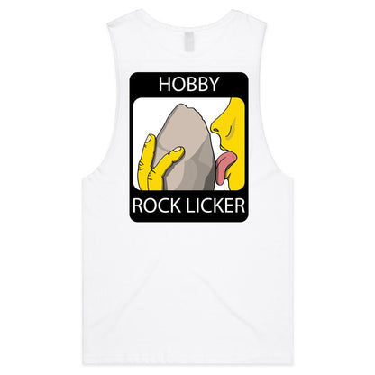 Hobby Rock Licker (AS Colour Barnard - Mens Tank Top Tee) - DESIGN ON BACK ONLY