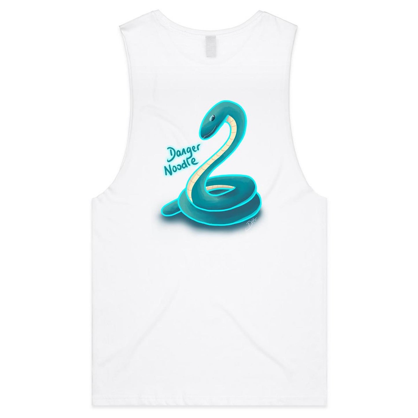 Danger Noodle (AS Colour Barnard - Mens Tank Top Tee) - DESIGN ON BACK ONLY