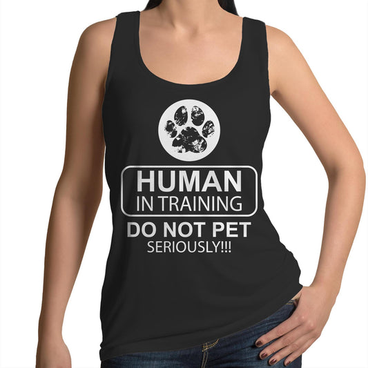 Human In Training - (AS Colour Tulip - Womens Singlet)