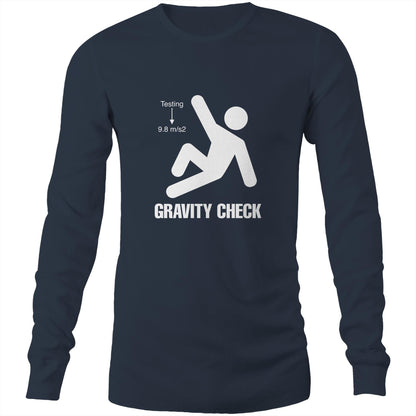 Gravity Check - (AS Colour Base - Mens Long Sleeve T-Shirt)
