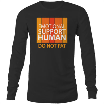 Emotional Support Human - Orange (AS Colour Base - Mens Long Sleeve T-Shirt)